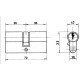 Cilindro Lince Europerfil Niquelado  0113/70 mm.