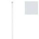 Barra Baño Recta Extensible 18 mm. (1,23-2,16) Blanco