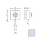 Cerradura CBM 2005 Puerta Cristal Llave Tubular