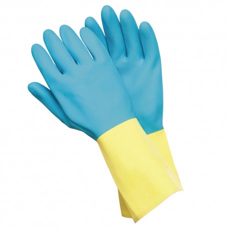 Guantes Neopreno / Latex Bicolor Talla XL (Par)