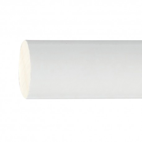 Barra Madera Lisa 1,5 Metros x 20 mm. Blanco