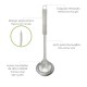 Cucharon Cocina Acero Inoxidable 9x33,5 (Alt.) cm.