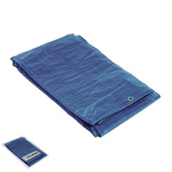 Lonas Con Ojetes De Aluminio 2 x 3 Metros(aproximadamente)  Con Ojetes Metálicos, Lona De Protección Duradera, Color Azul.