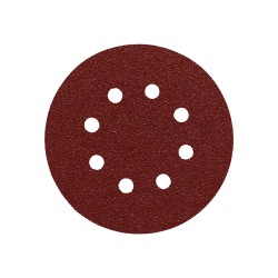 Lija Recambio Velcro Disco Ø 125 mm. con Agujeros Grano  80 (10 Piezas)