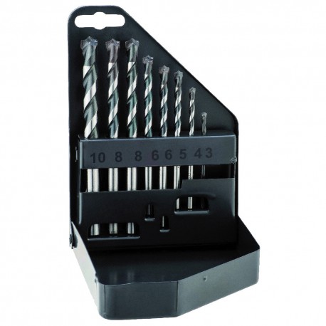 Estuche Brocas Alpen Widia Hormigon Profesional 8 Piezas
