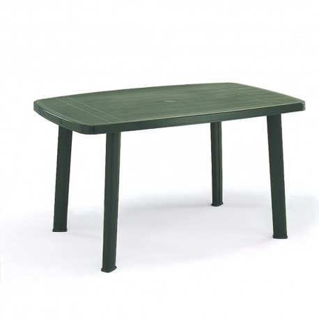 Mesa Resina Verde 140x90 cm.