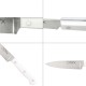 Cuchillo Husky Verduras 17 cm. Hoja Acero Inoxidable, Cuchillo Verduras, Cuchillo Cortar Verduras Mango Ergonomico Blanco