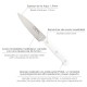 Cuchillo Husky Cocina 13 cm. Hoja Acero Inoxidable, Cuchillo Carne, Cuchillo Pescado, Cuchillo Chef, Mango Ergonomico Blanco