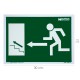 Cartel / Señal Fluorescente Salida Escalera Izquierda Arriba 30 x 21 (Alt.) cm.