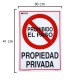 Cartel Propiedad Privada 21 x 30 (Alt) cm.