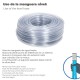 Manguera Transparente Nivel  8x12 mm. Rollo 50 metros