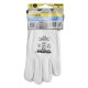 Guantes Piel FLOR  10" Con Colgador (Par)