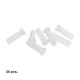 Taco Wolfpack Plástico Blanco 12x45 mm. (25 uindades)