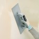Talocha Plastico 350 x 150 mm. Base almenada Gris