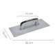 Talocha Plastico 35 x 15 Cm. Base almenada Gris