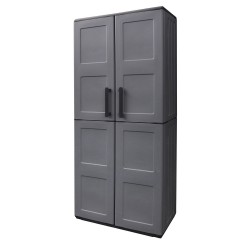 Armario Resina Alto 68 x 37 x 169 cm. Color Gris Oscuro
