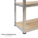 Modulo Estanteria Montaje Rápido Sin Tornillos 90x40x180 cm. (5 Bateas)