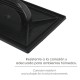 Talocha Plastico 27 x 18 cm. Mango Redondo Negro Con Alveolos