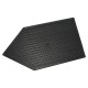 Talocha Plastico Punta Mango Redondo 26 x 14 cm. Negro Con Alveolos