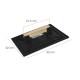 Talocha Plastico 32x22 cm. Mango Madera Negra Con Alveolos