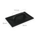 Talocha Plastico 34 x 23 cm. Mango Redondo Negro Con Alveolos