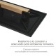 Talocha Plastico 32 x 22 cm. Mango Madera Negra Con Alveolos
