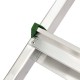 Escalera Aluminio 4 Peldaños Plegable, Uso doméstico, Antideslizante, Ligera y Resistente