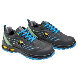 Deportiva Seguridad Maurer S3L Modelo Lapis Antideslizante con Suela Composite y Resistencia a los Hidrocarburos Talla 45.