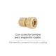 Conector Manguera Laton  3/4" Hembra, Adaptador Grifo, Conector Grifo A Conector Rapido