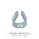 Guardacabos Zincado Para Cable  3 mm.