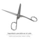 Tijera Modista 8,0" / 205 mm. tijera De Costura Multifunción Acero Inoxidable Ideal Para Cortar Todo Tipo De Telas, Manualidades