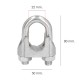 Sujetacables Galvanizado 22 mm. 7/8" Uso Domestico