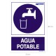 Cartel Agua Potable 21x 30 (Alt.) cm.