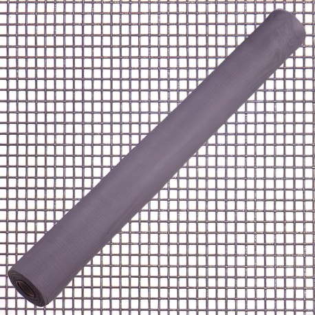 Tela Mosquitera Fibra Vidrio Gris 18x16/80 cm. Rollo 50 metros.