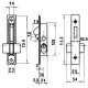 Cerradura Lince 5555 Aluminio   14 mm.