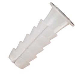 Taco Wolfpack Plástico Blanco    9 mm. (25 unidades)